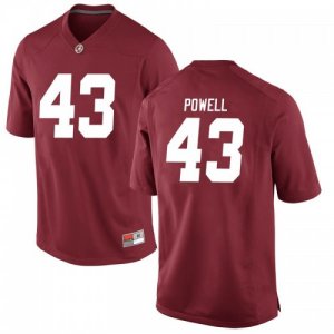 Men's Alabama Crimson Tide #43 Daniel Powell Crimson Replica NCAA College Football Jersey 2403HDYY7